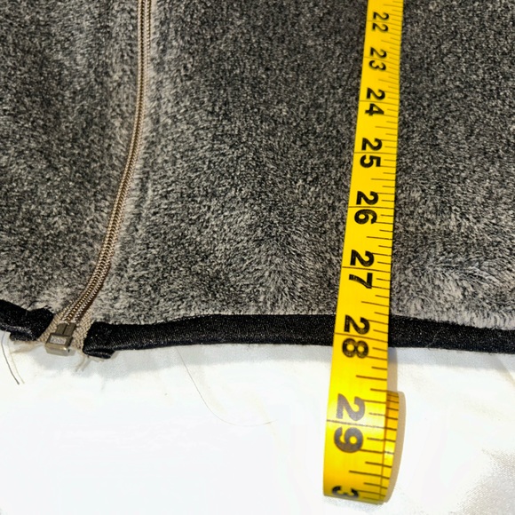 Handcrafted Fleece Full Zip Jacket - Gray - Beautiful - Warm - Aztec - XL Size - Picture 8 of 10